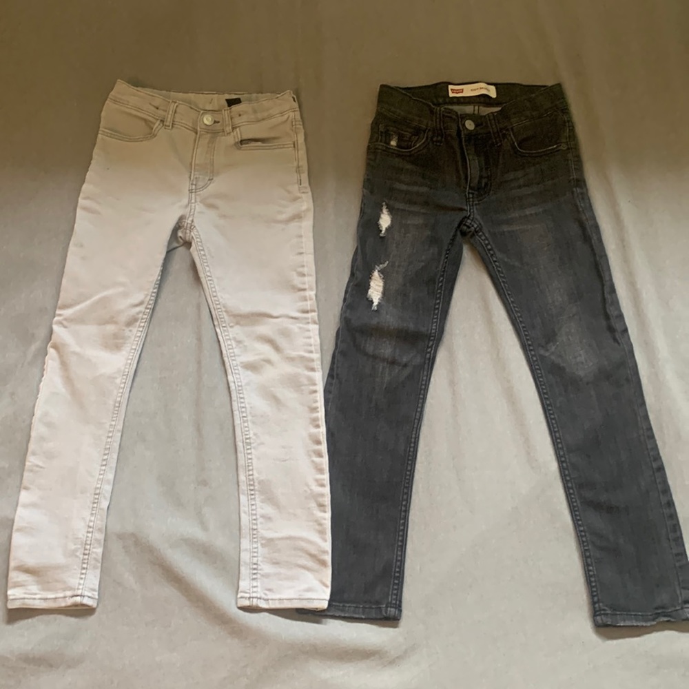 (2) Skinny jeans boy size 7/8